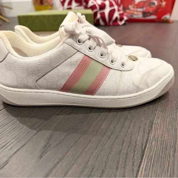 Gucci Women’s Screener Sneakers – Like New, Size EU 38 / US Women’s 8 - Picture 5 of 17